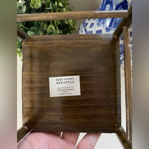 Sage County Merchantile Country Ladder Wood Chair Hand Crafted Small Rare doll - Picture 5 of 5